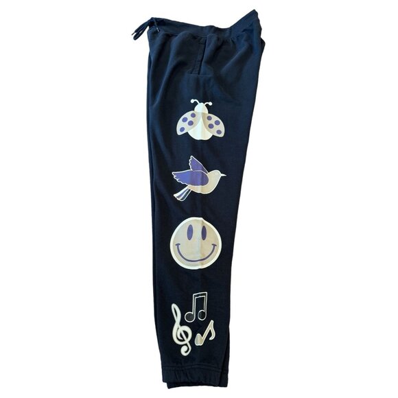 Kappa Regular Fit Logo Barillas Sweatpants Black-Grape Color Animal Graphics 2XL - Picture 3 of 6